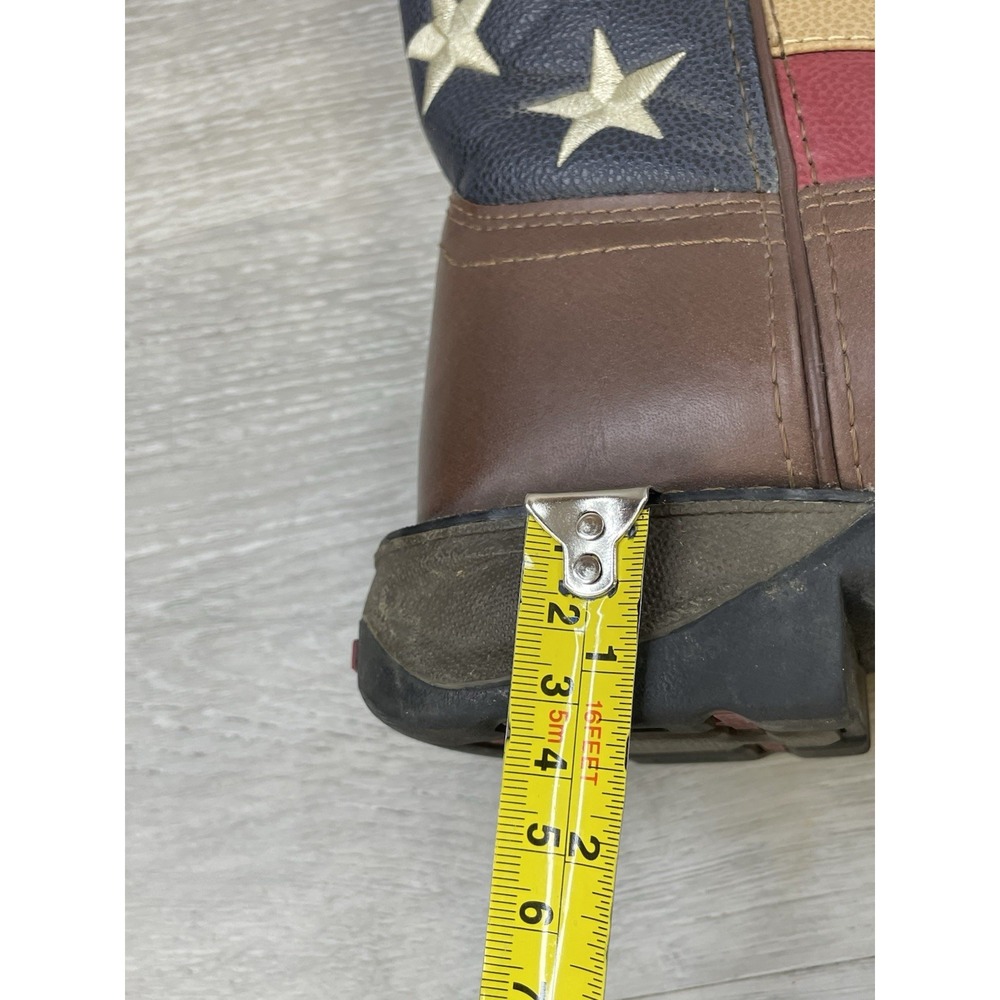 Durango BT245 Kid's Patriotic Western Flag Cowboy Boots Brown 5 USA Flag Pull On - Picture 10 of 13